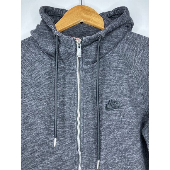 Nike Gray Full Zip Hoodie Women's Medium Sweater - Picture 2 of 7